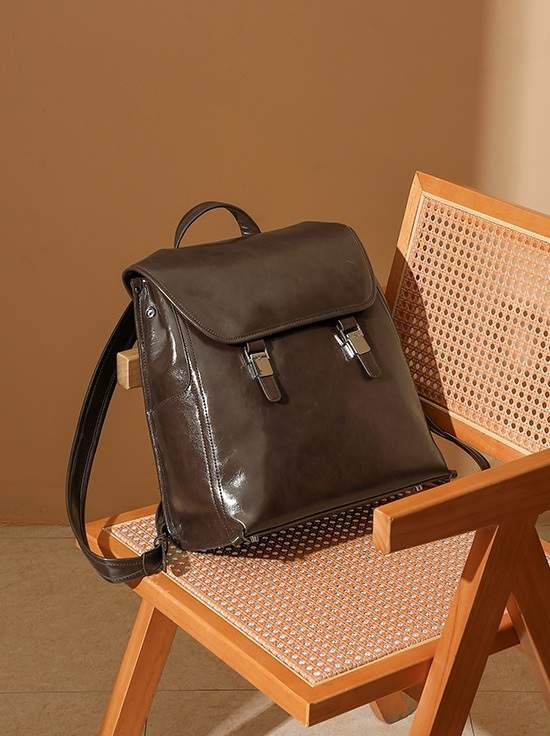 Life & Work Leather Backpack - Versatile Premium Handbag for Daily Commute and Travel
